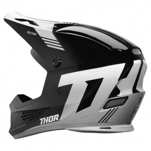 Thor SECTOR 2 CARVE Helmet - Black White