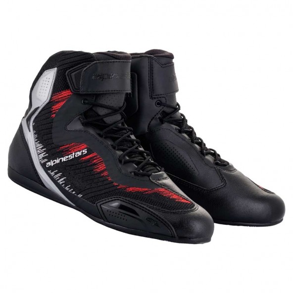 Alpinestars FASTER-3 RIDEKNIT Riding Shoes - Black Grey Red Yellow