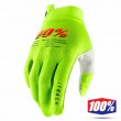 100% iTRACK Motocross Gloves - Fluo Yellow