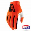 100% RIDEFIT Motocross Gloves - Fluo Orange
