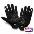 100% BRISKER Youth Motocross Gloves - Fluo Yellow