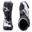 Alpinestars SUPERTECH R Motorcycle Boots - Black Red Fluo White Grey
